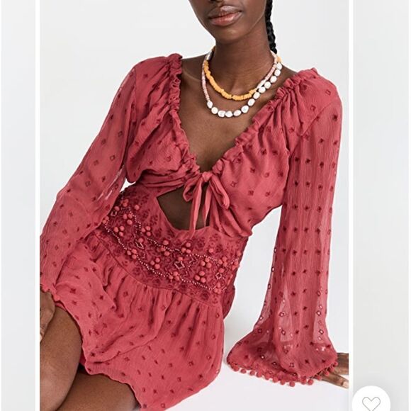 Free People Della Sole Cutout Mini Dress Size S/P - Picture 9 of 11